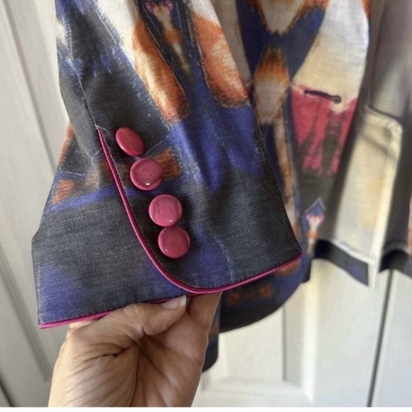 Vintage Angel Apparel Artsy Blazer
Purple Pink One Button Jacket artsy - Picture 6 of 7